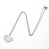 304 Stainless Steel Hollow Pendant Necklaces FS-WGE7531-09-2