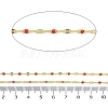 Rack Plating Brass Dapped Chains AJEW-Q153-02G-05-2