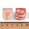 Clear Resin Artificial Ice Cubes with Embedded Flower or Fruit RE-CBAE54B-01-3