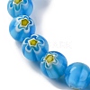 Handmade Millefiori Lampwork Beads Strands LAMP-G164-05H-3