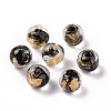 Handmade Gold Foil Glass Beads LAMP-C004-03E-3