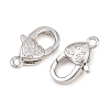 Brass Lobster Claw Clasps KK-H287-08I-P-2