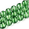Handmade Foil Glass Beads Strands FOIL-N033-05D-1