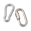 304 Stainless Steel Rock Climbing Carabiners and Screw Carabiner Lock Charms STAS-TA0004-62P-5