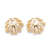 Brass Multi-Petal Bead Caps KK-K251-06G-1