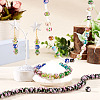 1 Strand Handmade Lampwork Inner Flower Rondelle Beads Strands LAMP-TA0002-72A-6