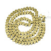 Electroplate Non-magnetic Synthetic Hematite Beads Strands G-S352-56-2