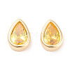 Brass Cubic Zirconia Beads KK-C051-60G-04-1