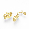 Iron Clip-on Earring Findings LS-KK-R071-06G-2