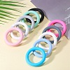 9Pcs Ring Food Grade Eco-Friendly Silicone Beads JX895F-5