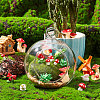 AHADEMAKER 124Pcs 7 Style Mini Resin Figurines DJEW-GA0001-33-6