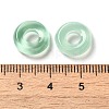 Transparent Glass European Beads X-GLAA-A012-03-4
