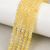 Dyed Natural Malaysia Jade Rondelle Beads Strands X-G-E316-2x4mm-47-8