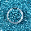 11/0 Grade A Baking Paint Glass Seed Beads SEED-S030-1041-3