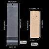 100Pcs Cardboard Jewelry Display Cards for Keychain CDIS-PH0001-59B-2