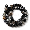 Dyed & Heated Natural Fire Crackle Agate Beads Strands G-P539-B01-10-3
