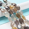 Natural Grey Agate Beads Strands G-L164-A-37-2