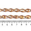 Transparent Electroplate Glass Beads Strands EGLA-N013-T10mm-B21-4