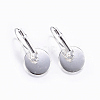 Brass Leverback Earring Findings LS-X-KK-H023-S-NR-3