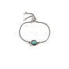 Fashionable Alloy Box Chain Slider Bracelets FS-WG96D3B-01-5