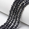 Opaque Solid Color Imitation Jade Glass Beads Strands EGLA-A044-P1mm-D18-1