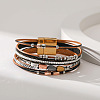 Bohemian Style Imitation Leather Multi-strand Bracelets for Women WG0F3C2-02-1