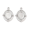 Non-Tarnish 304 Stainless Steel Pendant Cabochon Settings STAS-P364-07P-1
