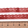 Ombre Effect Dyed Glass Beads Strands X-GLAA-Q106-05B-A08-4