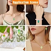 140Pcs 14 Styles Autumn Theme Two-Tone Transparent Glass Charms GLAA-YW0005-06-6