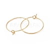 Ion Plating(IP) 316L Surgical Stainless Steel Hoop Earring Findings STAS-D164-05G-4