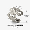 304 Stainless Steel Open Cuff Rings for Women WG62170-02-1