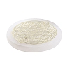 Flat Round Natural Selenite Slice Coasters DJEW-C015-02A-02-2