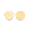 PVD Vacuum Plating 304 Stainless Steel Brooch Cabochon Settings STAS-E547-08K-G-2