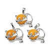 Natural & Synthetic Mixed Stone Kitten Pendants G-J386-C17-2