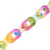 Handmade Two Tone Transparent Acrylic Cable Chains AJEW-JB00840-05-1