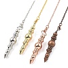 Brass Dowsing Pendulum Big Pointed Pendants KK-H491-08-1