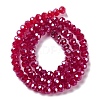 Baking Electroplate Glass Beads Strands DGLA-A039-J6MM-B02-2