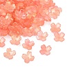 Two Tone Transparent Glass Bead Caps GLAA-Z020-02I-1