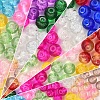 Spray Painted Crackle Glass Beads CCG-YW0001-02-6mm-4