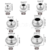 7Pcs 7 Style 201 Stainless Steel Spheres Pedestals Flagpole Base AJEW-GA0003-67-2