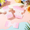 50Pcs Folding Paper Jewelry Display Cards ODIS-TA0001-07E-5