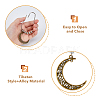 1 Set Iron Shower Curtain Rings HJEW-FH0001-45-4