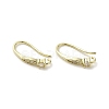 Brass Micro Pave Cubic Zirconia Earring Hooks KK-C048-13D-G-1