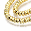 Electroplate Non-magnetic Synthetic Hematite Bead Strands G-Q465-19G-3