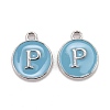 Platinum Plated Alloy Enamel Charms LS-X-ENAM-S118-04P-P-1