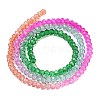 Transparent Painted Glass Beads Strands X-DGLA-A034-T2mm-A03-5