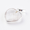 Natural Quartz Crystal Pendants G-G737-14A-S-1