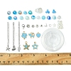 DIY Round Glass & CCB Plastic Beads Bracelets Making Kits DIY-FS0007-56A-5