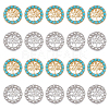 DICOSMETIC 50Pcs 2 Style Alloy Slide Charms FIND-DC0003-59-1
