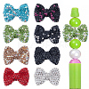 8Pcs 8 COlors Polymer Clay Rhinestone Beads RGLA-ME0001-01-1